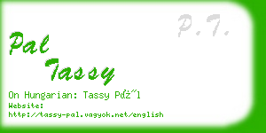 pal tassy business card